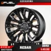 Mâm Fuel D849 Rebar Gloss Black Milled - Auto365 Bình Dương Mâm Fuel D849 Rebar Gloss Black Milled