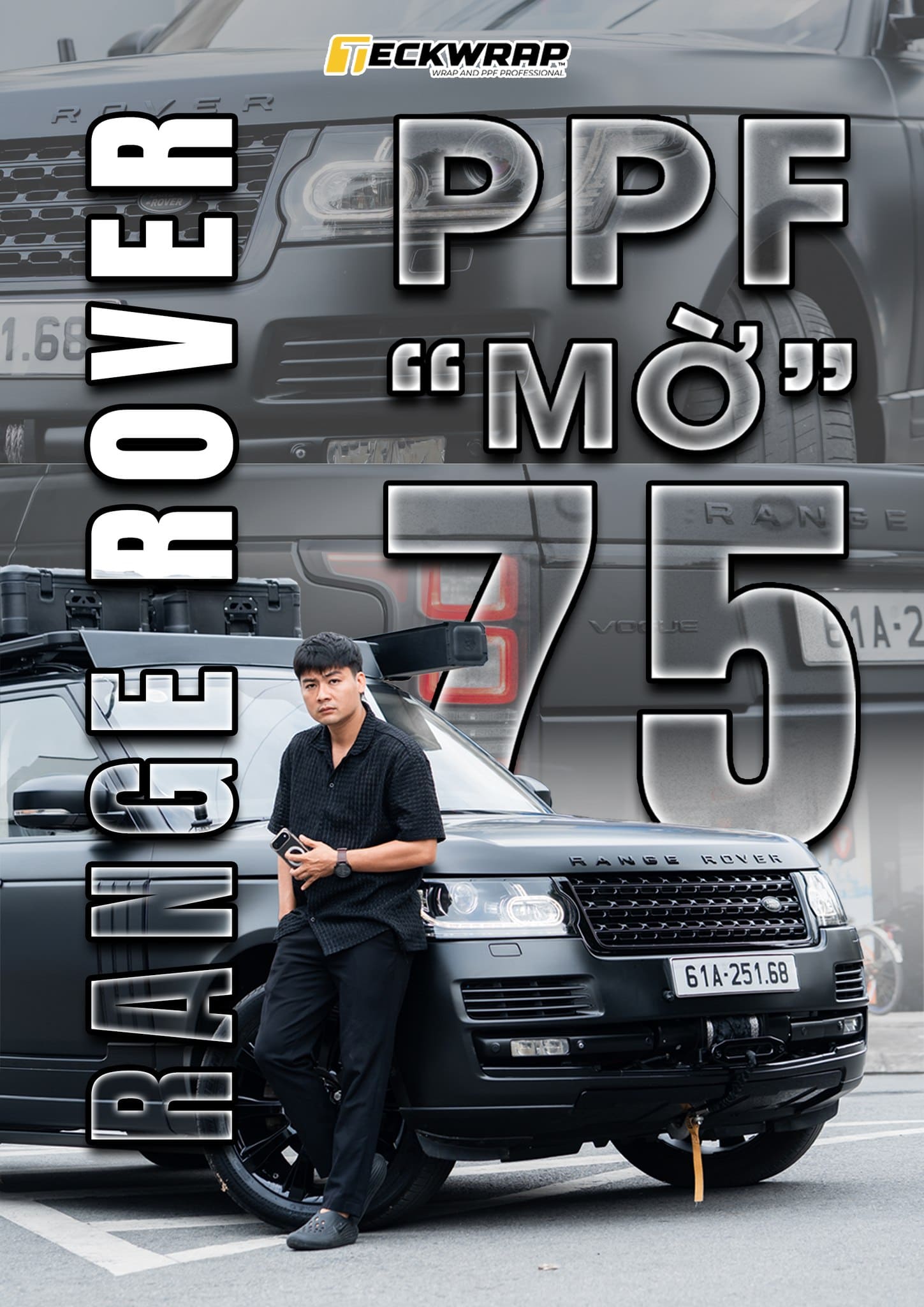 Ppf Teckwrap M75 Black Matte – Tuyệt Phẩm Đen Mờ Đẳng Cấp Cho Xế Yêu - Auto365 Bình Dương range rover dan ppf m75 2
