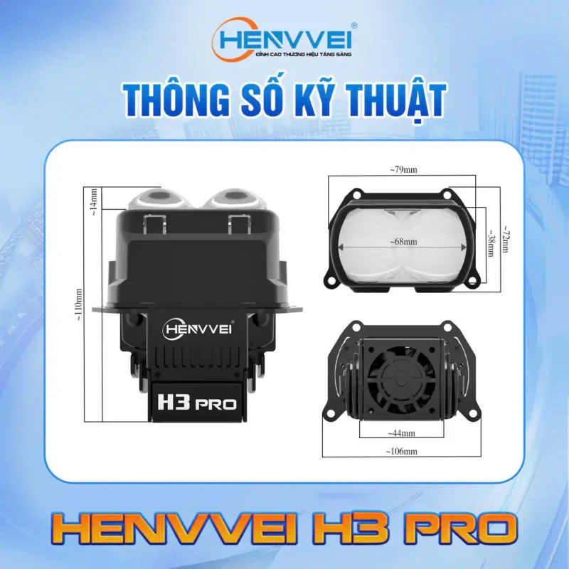 Module Bi Led Henvvei H3 Pro - Auto365 Bình Dương Module Bi LED Henvvei H3 Pro 4