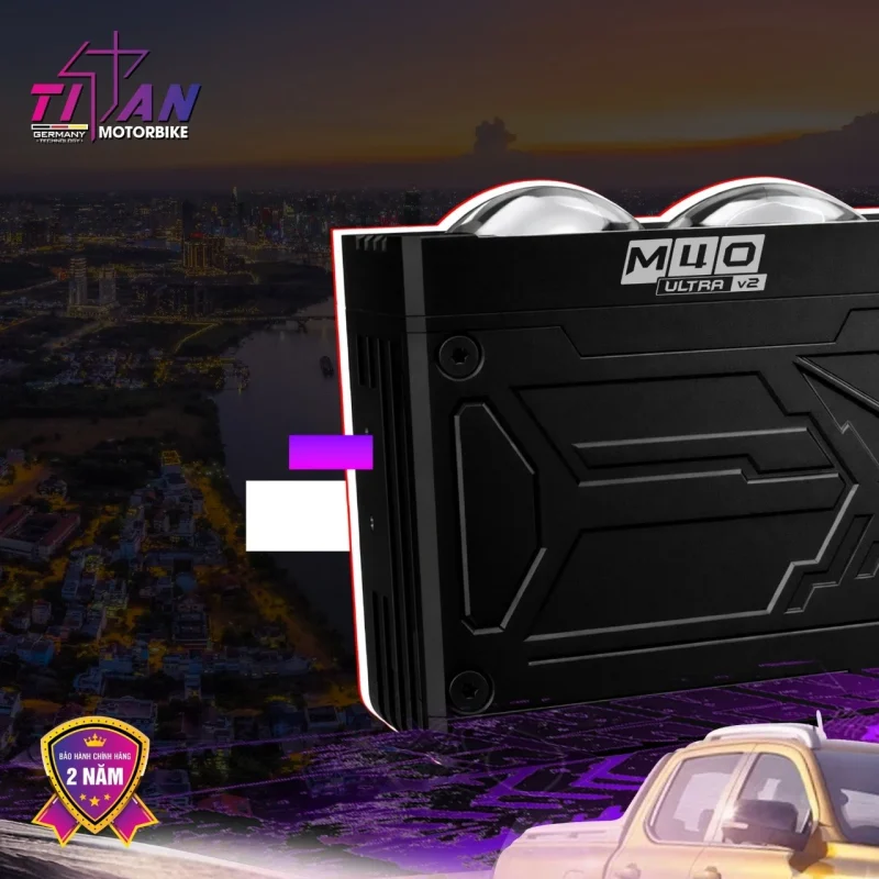 Đèn Trợ Sáng Titan M40 Ultra V2 | Auto365 Bình Dương - Auto365 Bình Dương den tro sang titan m40 ultra v2 2