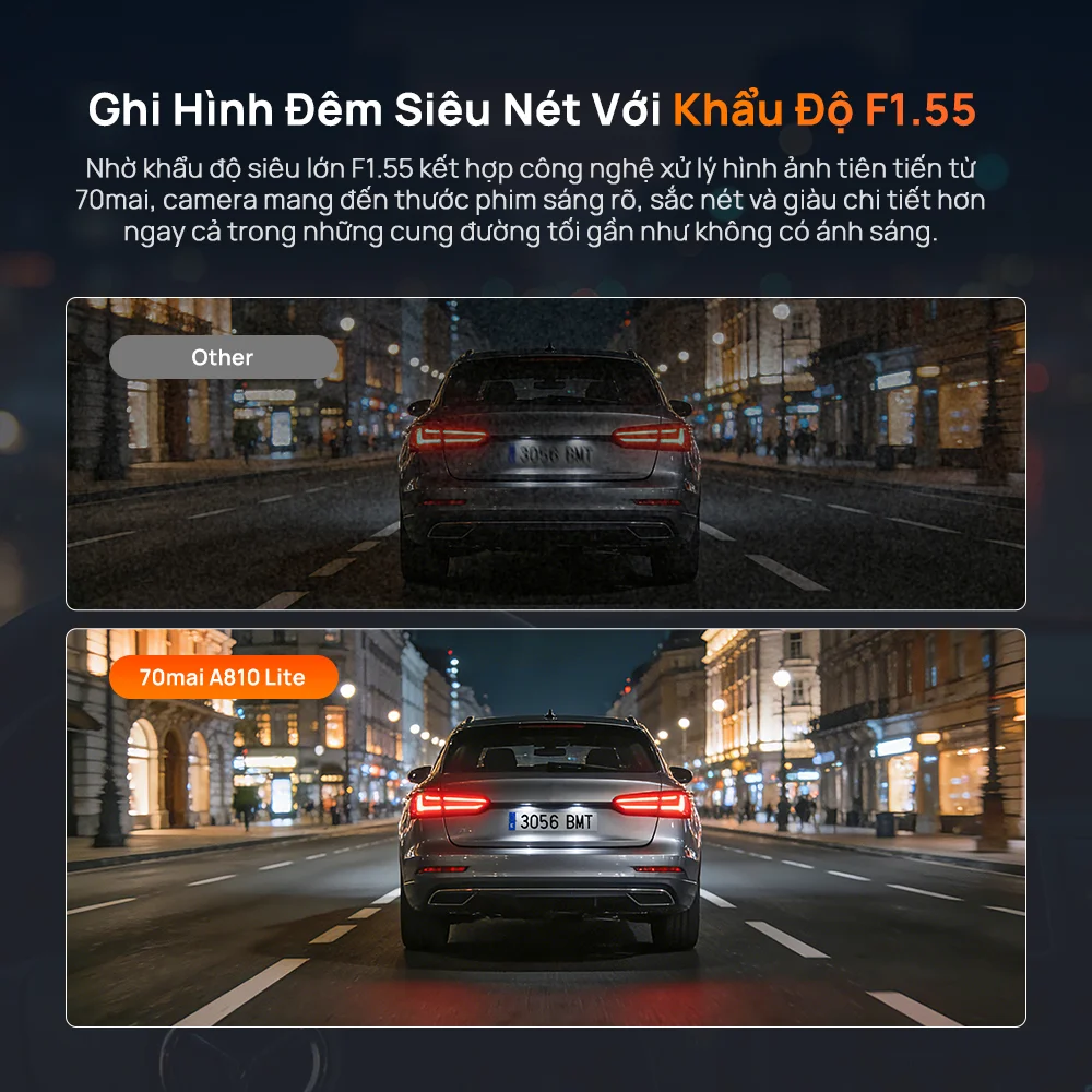 Camera Hành Trình 70Mai 4K A810 Lite - Auto365 Bình Dương Camera hanh trinh 70mai 4K A810 Lite 4