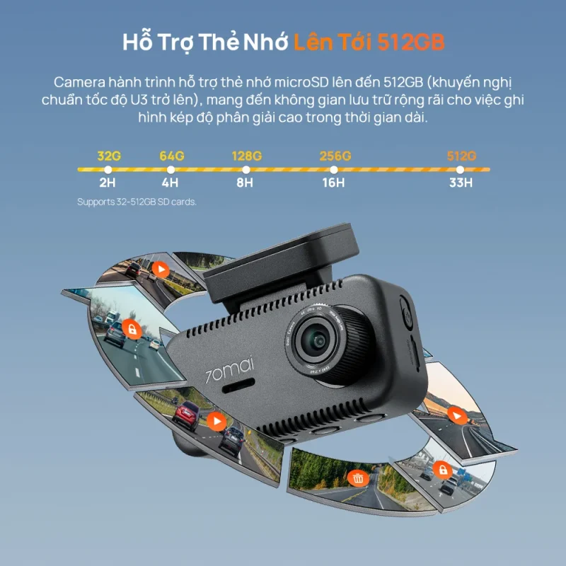 Camera Hành Trình 70Mai 4K A810 Lite - Auto365 Bình Dương 70mai 4K A810 Lite
