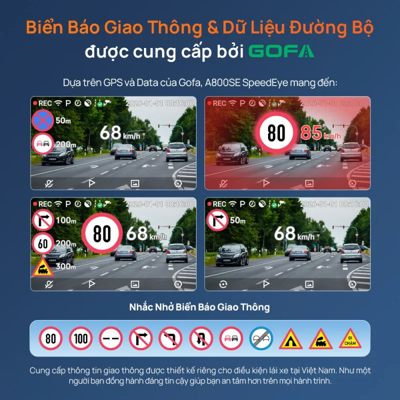 Camera Hành Trình 70Mai A800Se Speedeye - Auto365 Bình Dương 70mai A800SE SpeedEye