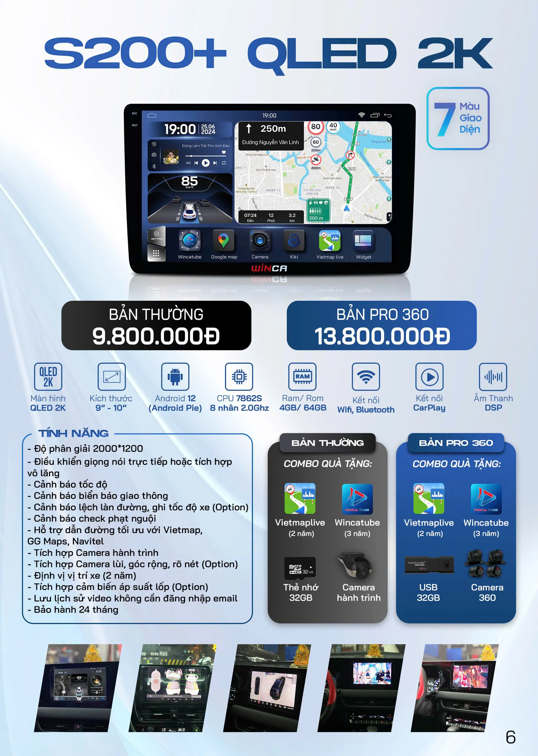Màn Hình Android Winca S200+ Qled 2K - Auto365 Bình Dương Màn Hình Android Winca S200+ QLED 2K (1)