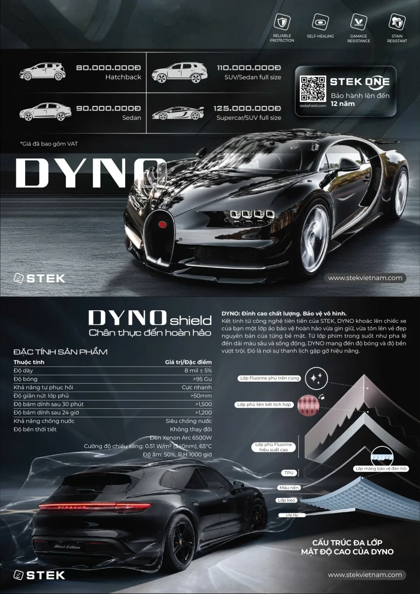 Phim Bảo Vệ Sơn Ppf Stek Dynoshield - Auto365 Bình Dương PPF STEK DYNOshield