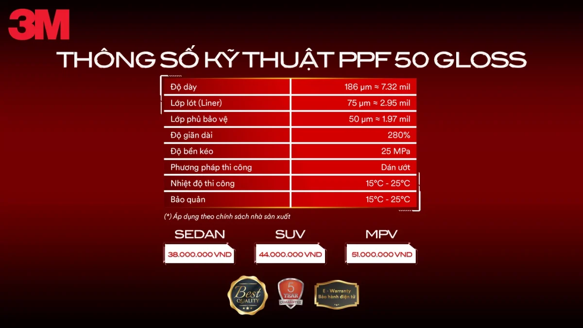 Phim Bảo Vệ Sơn Ppf 3M 50 Gloss - Auto365 Bình Dương PPF 3M 50 Gloss